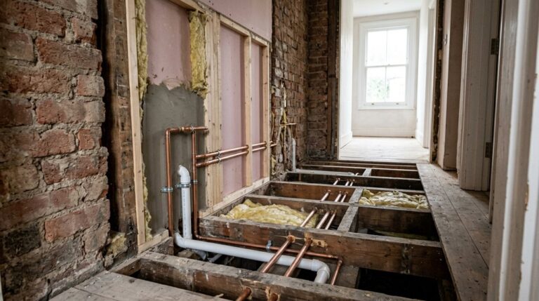 bathroom plumbing relocation process