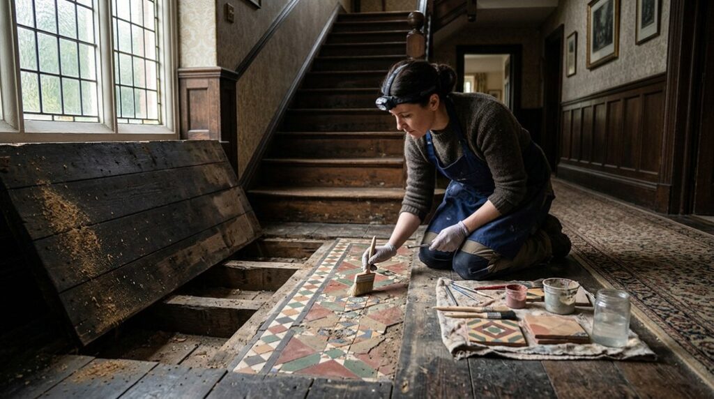 hidden edwardian floor restoration