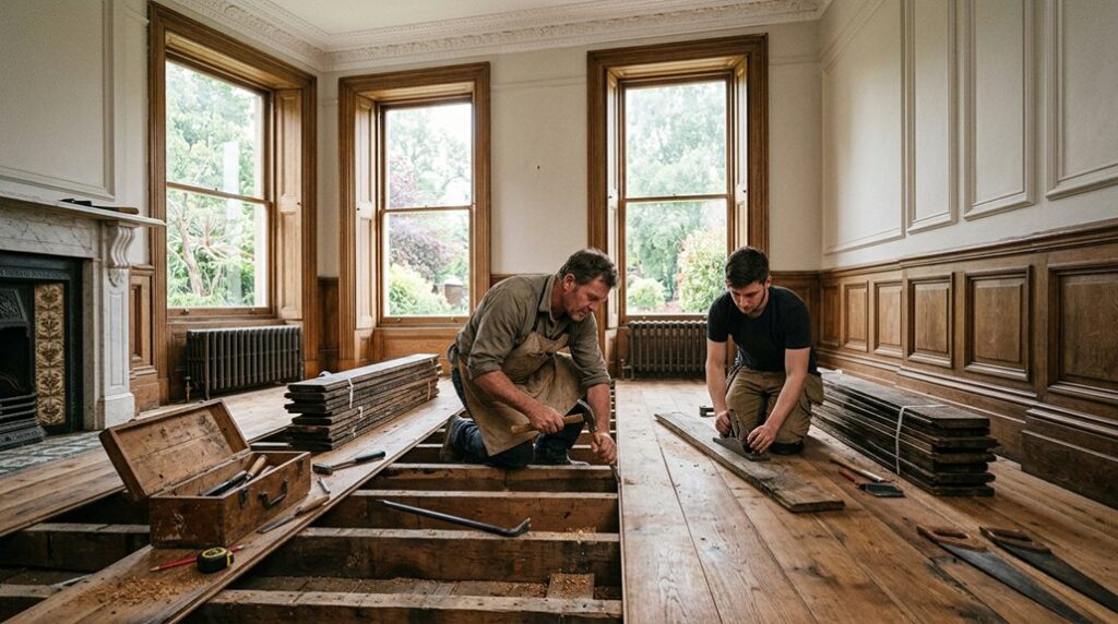 restoring historic oak flooring