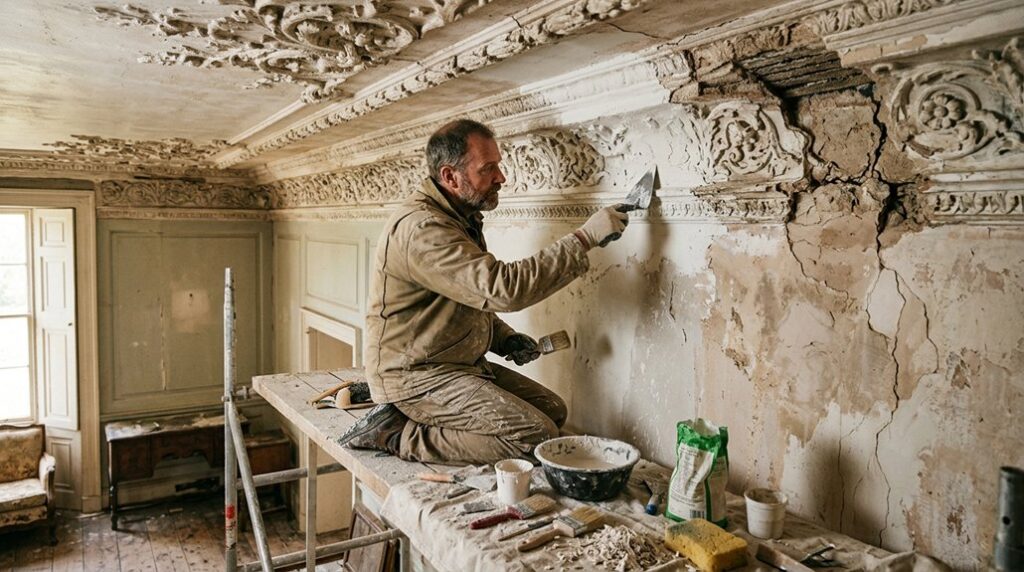 restoring historic plasterwork