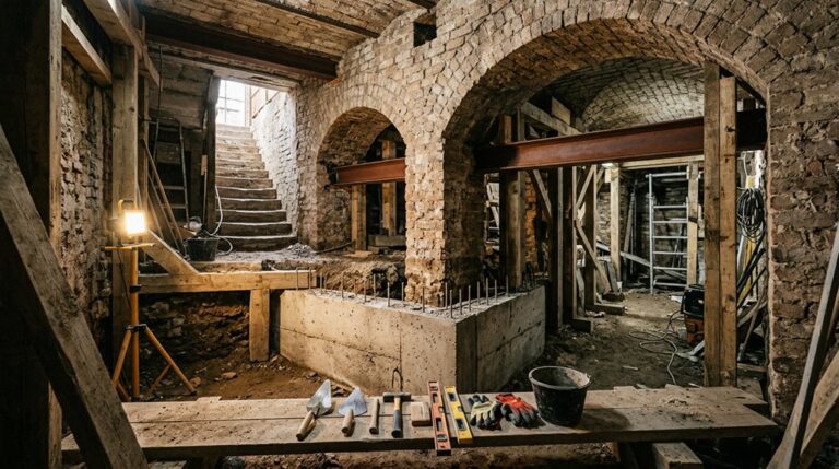 victorian cellar stabilization method